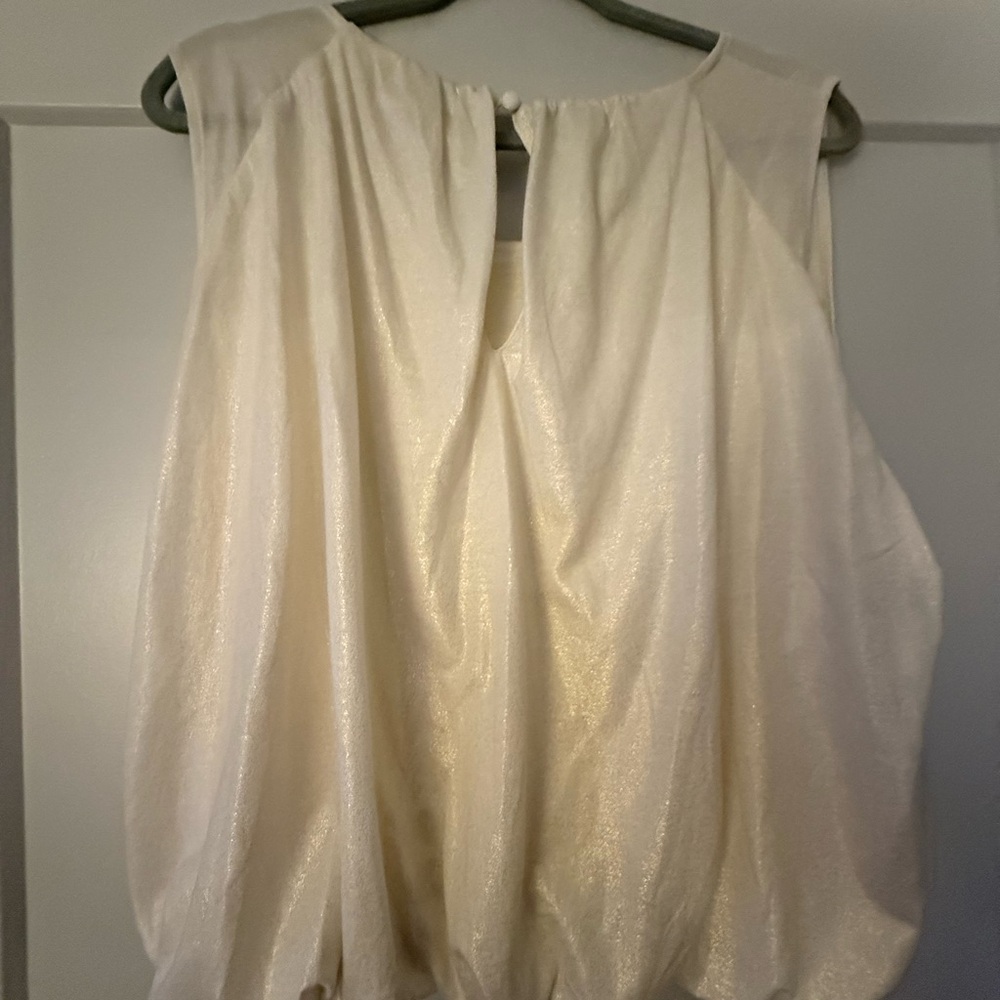 Anthropologie Elegant Cream Women's Top - Picture 2 of 9